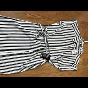 Express waist tie button up shirt dress